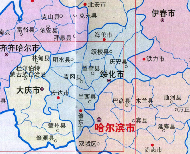 绥化市有几个区县