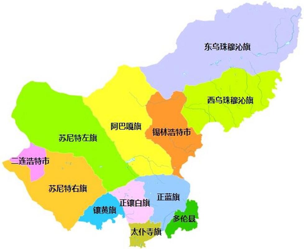 锡林郭勒盟地图