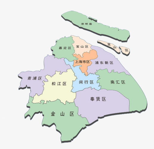 上海区域划分的相关图片