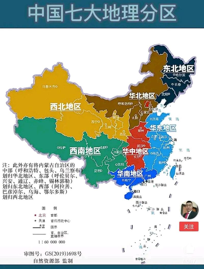 中国七大地理分区的相关图片
