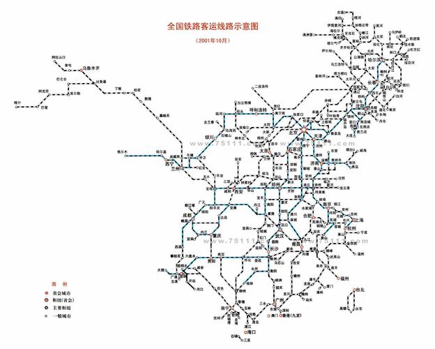 中国铁路图的相关图片