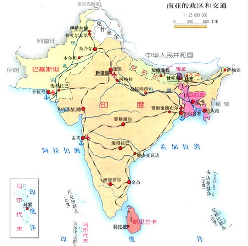 印度半岛地图的相关图片
