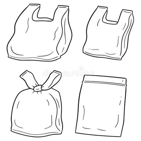 塑料袋怎么画的相关图片