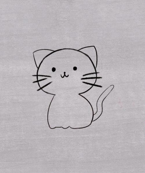 小猫咪的简笔画的相关图片