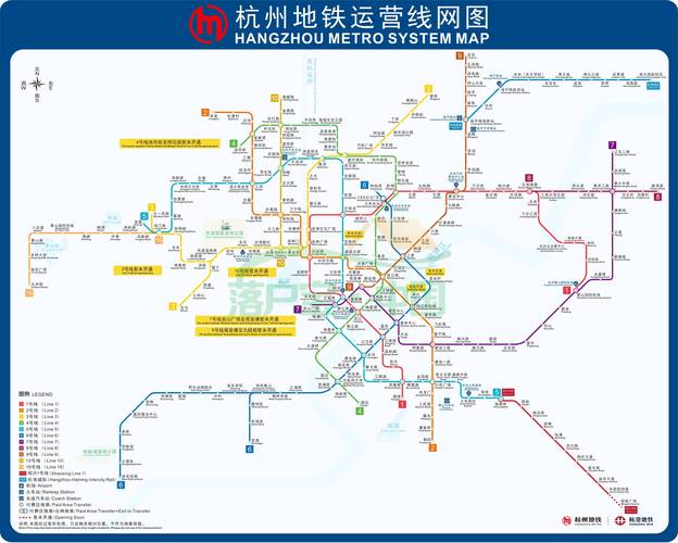 杭州地铁运行图的相关图片