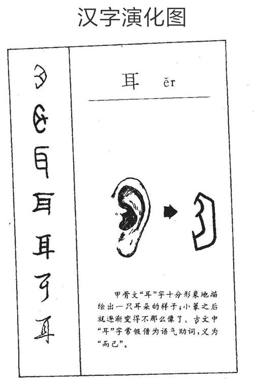 耳的象形字图片的相关图片